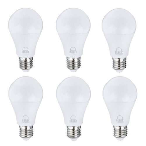 لامپ ال ای دی 10 وات بروکس مدل A60 پایه E27 بسته 6 عددی