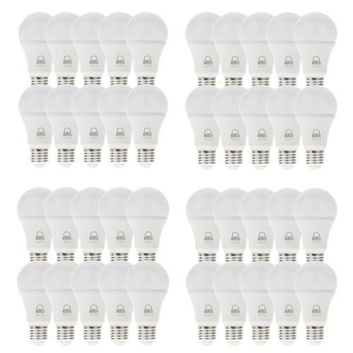 لامپ 10وات بروکس مدل A60 پایه E27 بسته 40 عددی