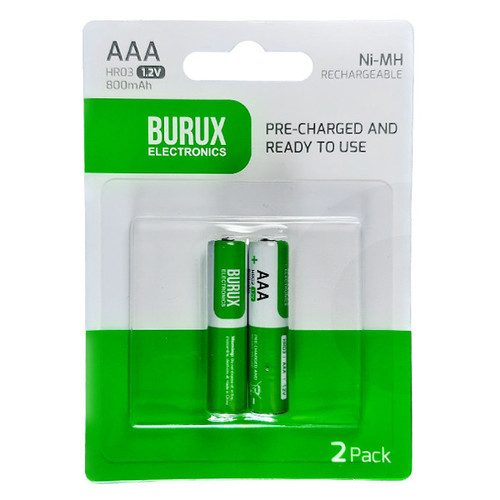 باتری نیم قلمی قابل شارژ بروکس مدل NI-MH بسته 2 عددی