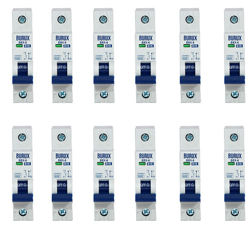 کلید مینیاتوری تکفاز 16 آمپر بروکس مدل BIG8703 بسته 12 عددی